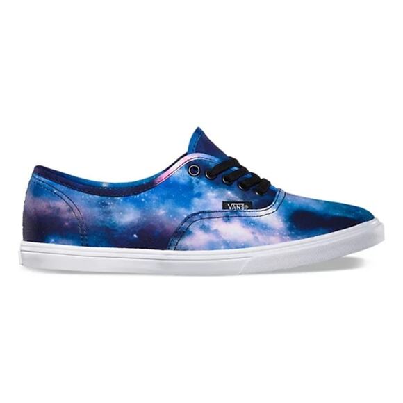 Vans Cosmic Galaxy Space Lace-up Canvas Black/Blue Lo Pro Tennis Shoes - Picture 1 of 8